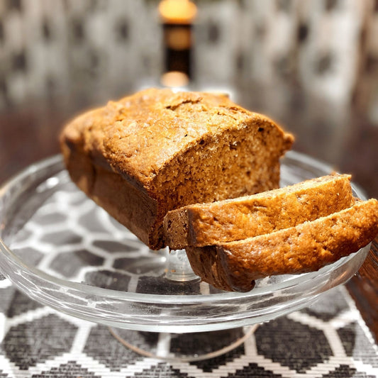 honey hemp pollen banana loaf recipe