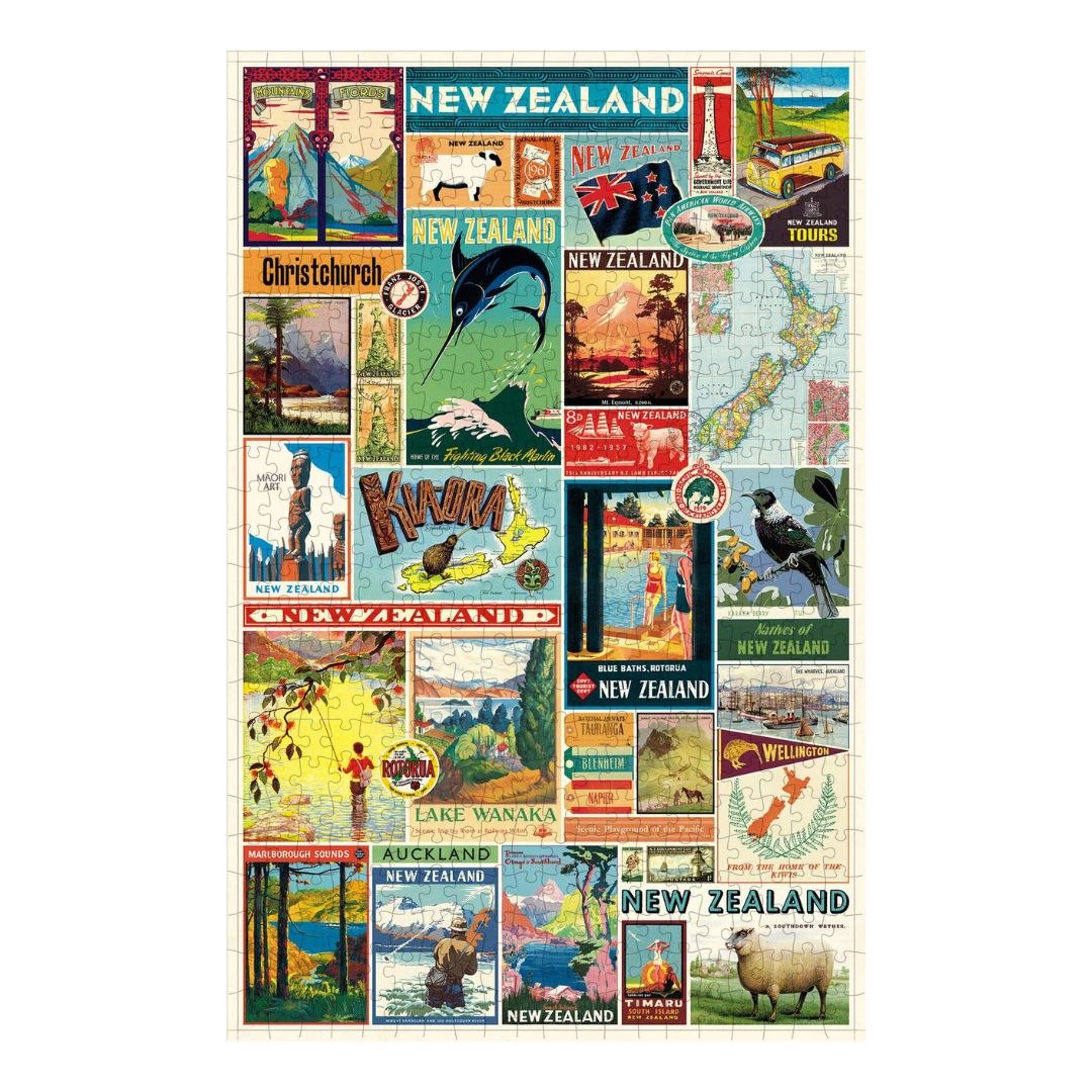cavallini jigsaw puzzle vintage nz images 500pce