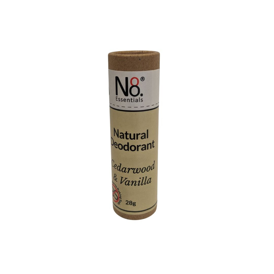 no8 natural deodorant cedarwood vanilla 28g