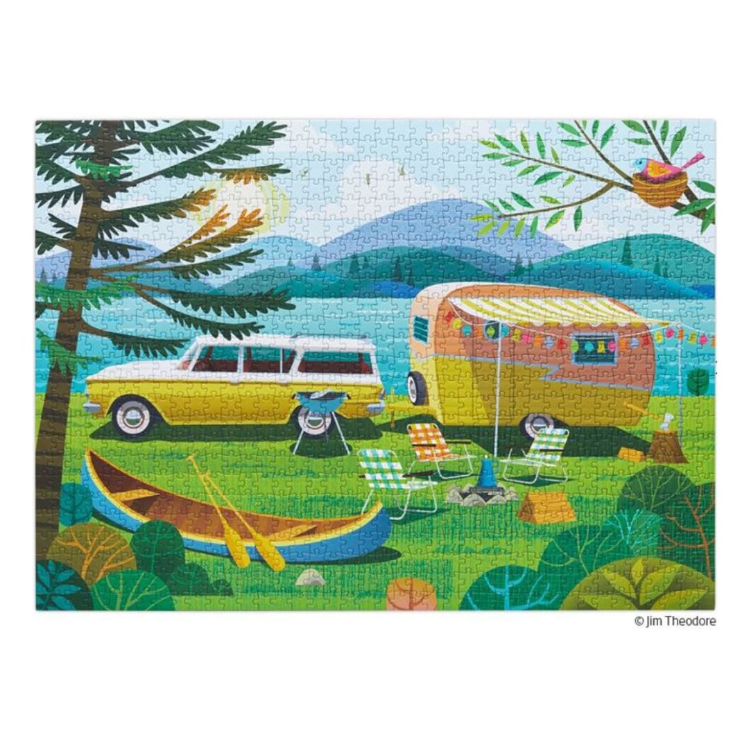 werkshoppe jigsaw puzzle happy camper 1000 piece