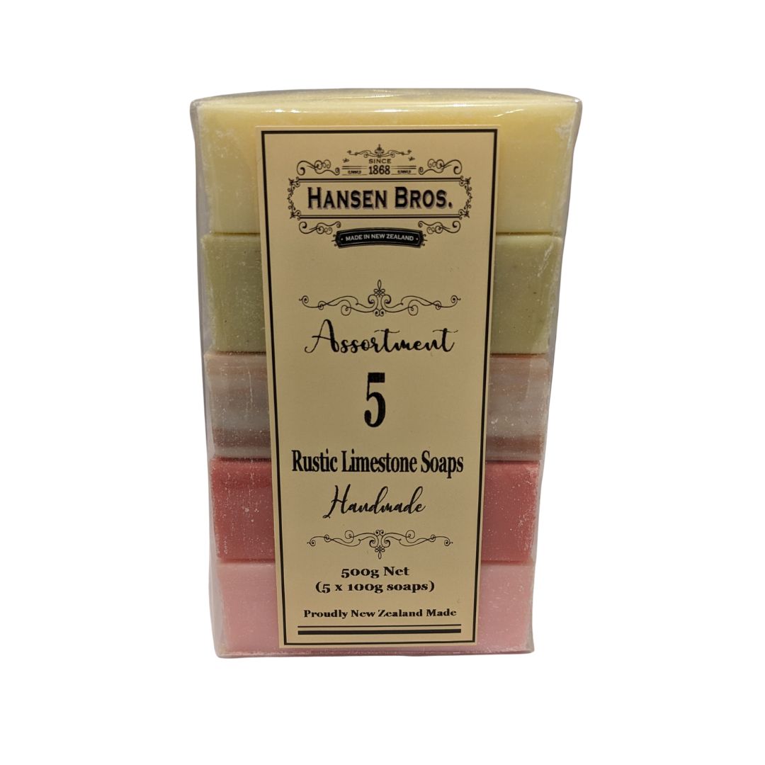 hansen bros handmade limestone soap assortment 5 pack