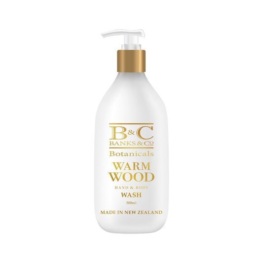 banks warm wood hand body wash 500ml