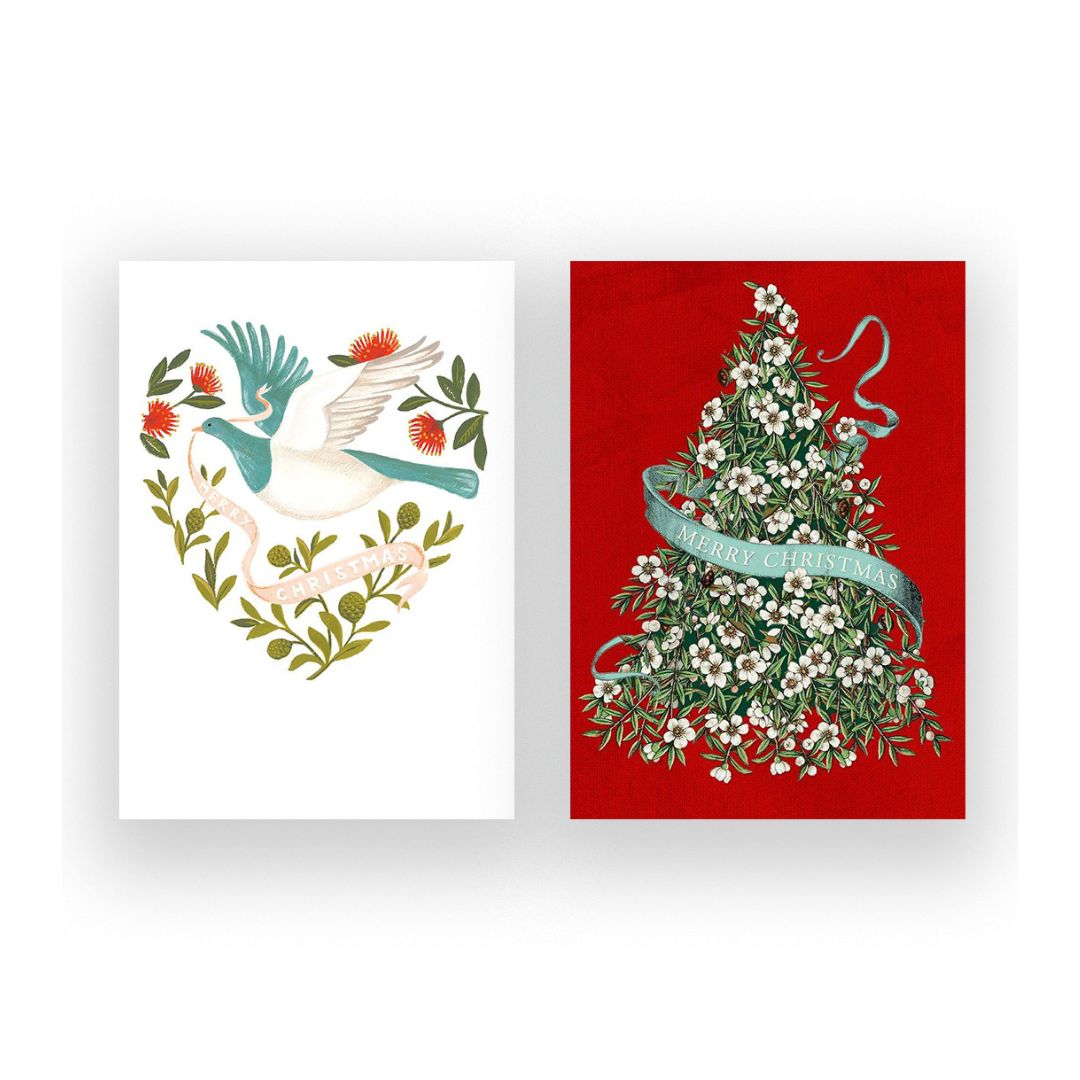 gift note cards kereru manuka 8 pack