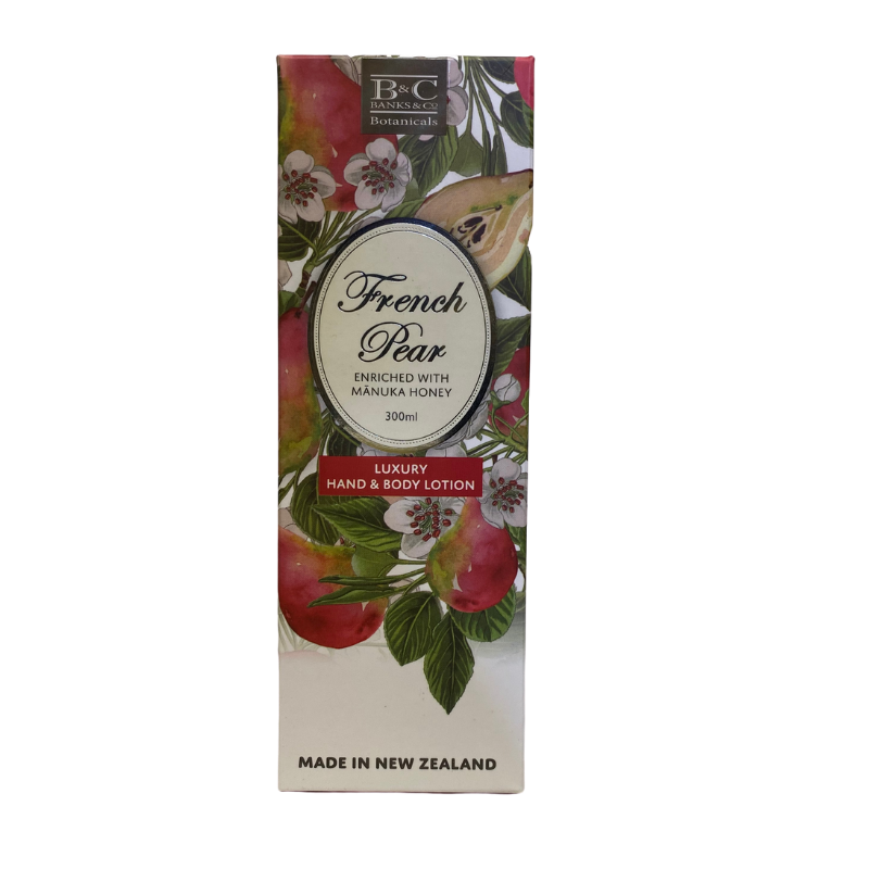 banks and co french pear hand body lotion
