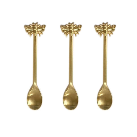 bee teaspoons brass 3
