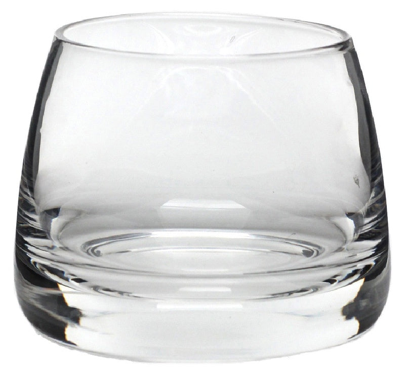 glass candleholder round 7.5cm