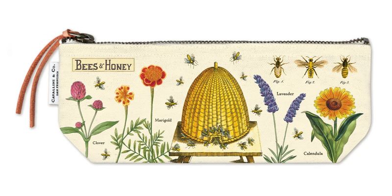 cavallini bees honey bag mini pouch