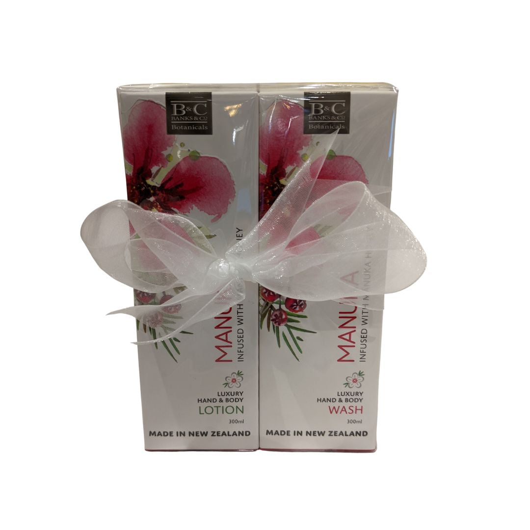 banks co manuka lotion wash giftset 300ml