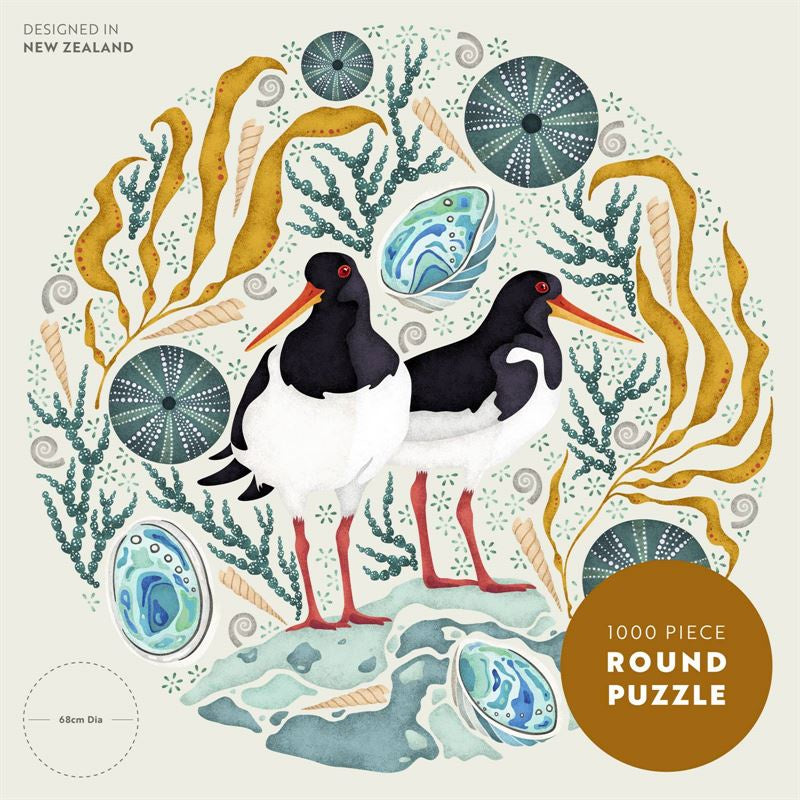 catherine marion jigsaw puzzle oystercatcher round 1000 pieces