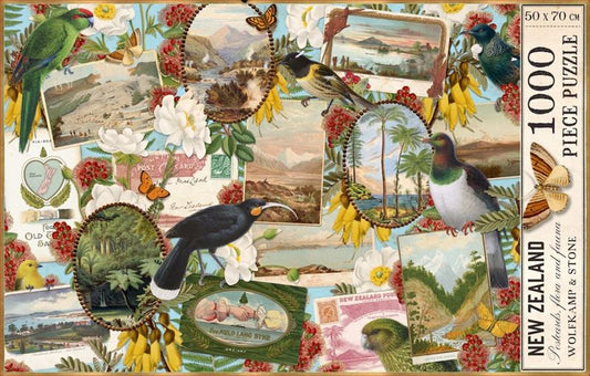 Jigsaw Puzzle - Wolfkamp & Stone - Birds & Postcard
