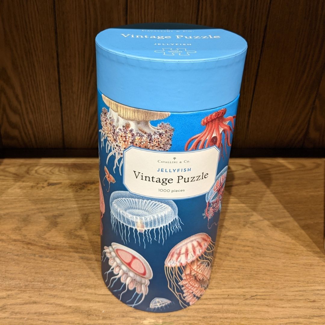cavallini vintage jigsaw puzzle jellyfish