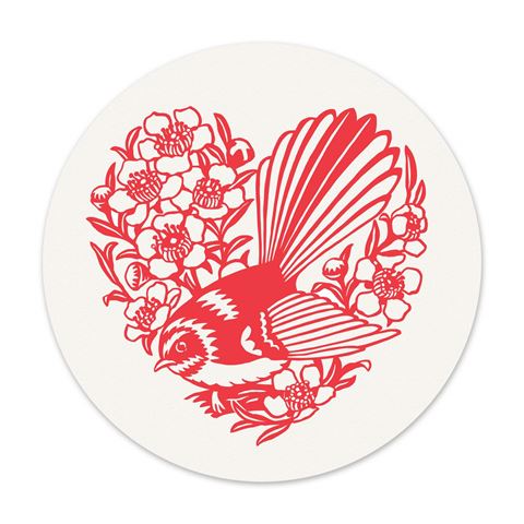 tanya wolfkamp dishcloth piwakawaka fantail