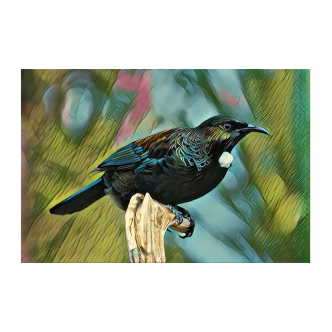 tui glass art wall hanging