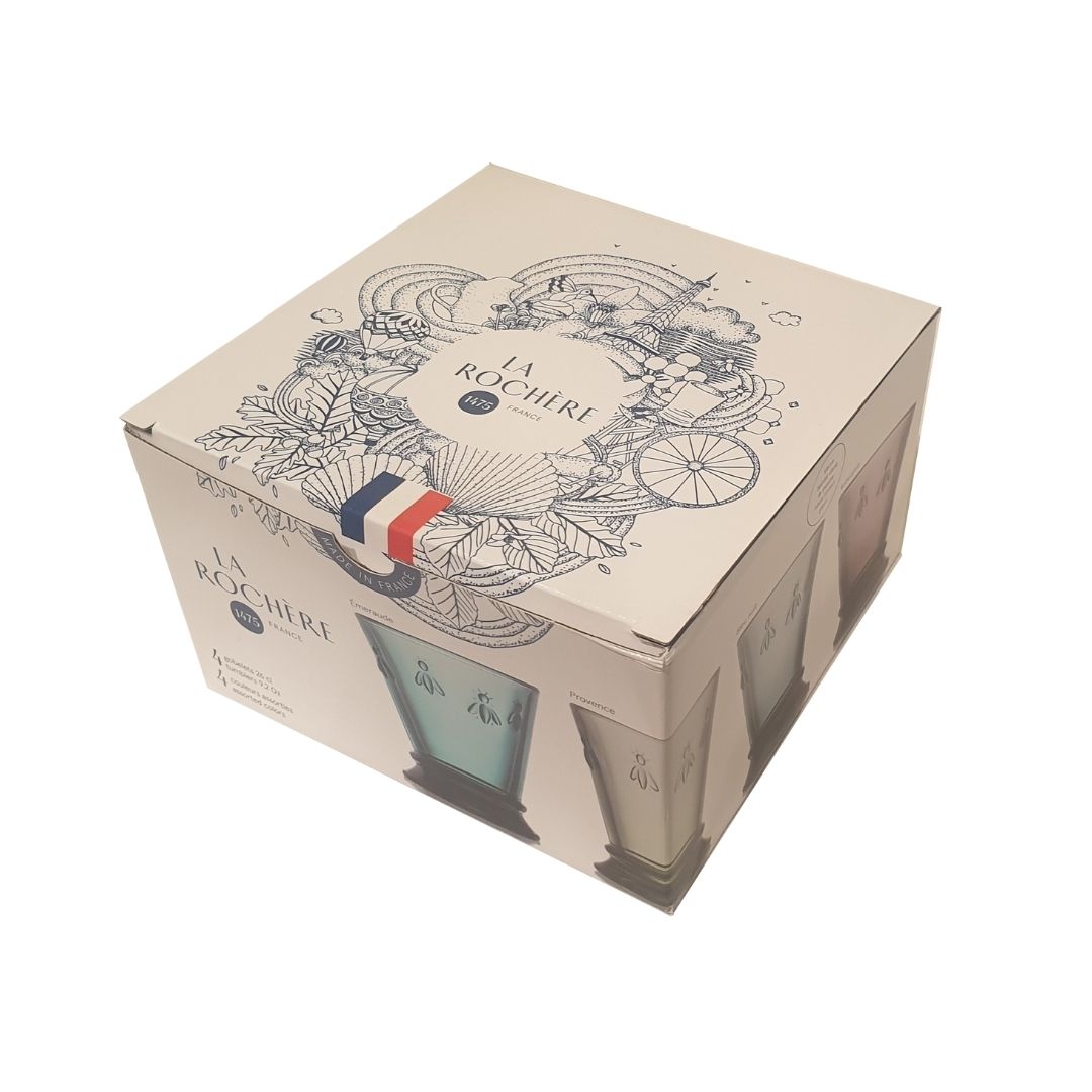 la rochere bee glasses tumbler giftset coloured
