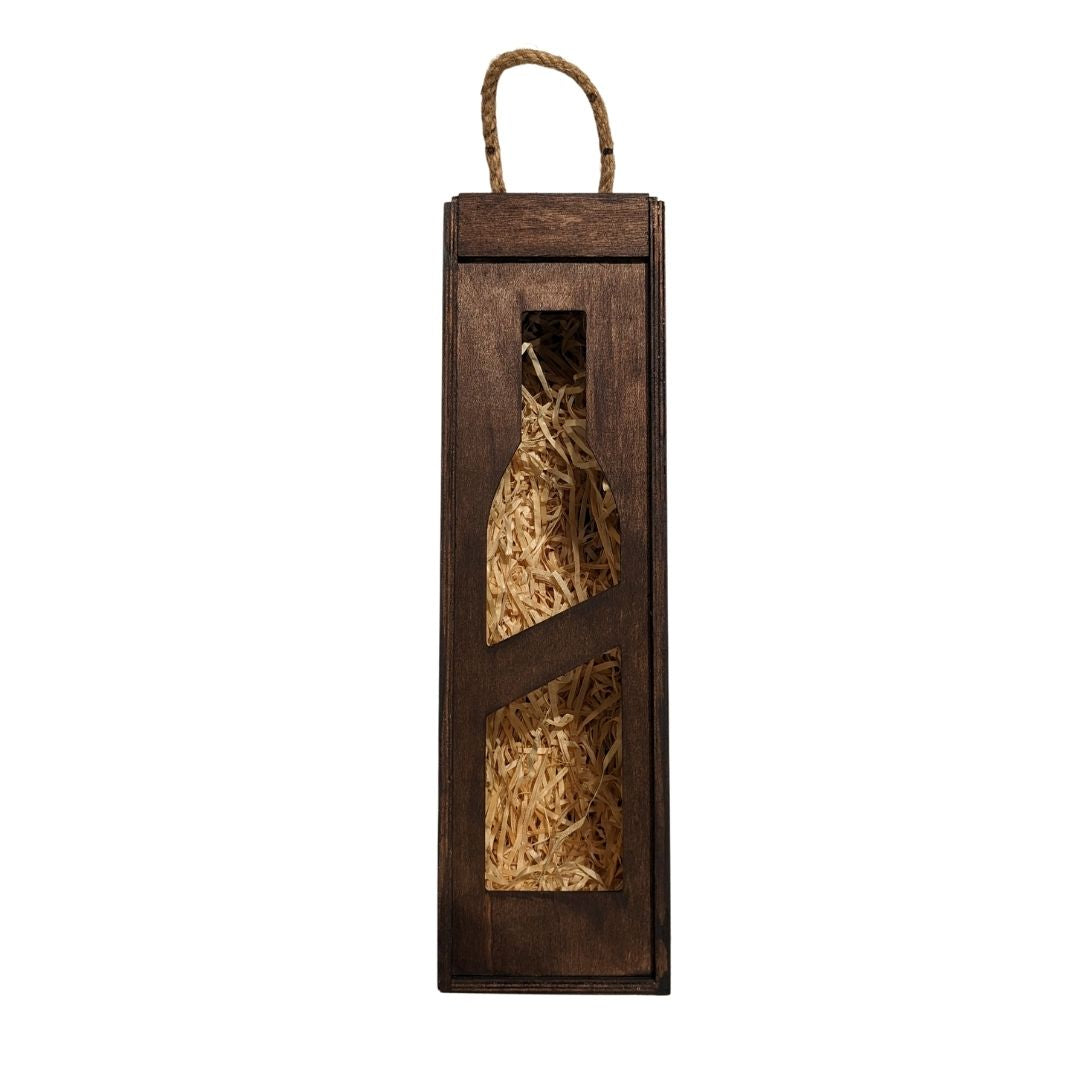 wooden mead wine box