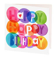 gift card 7cm happy birthday
