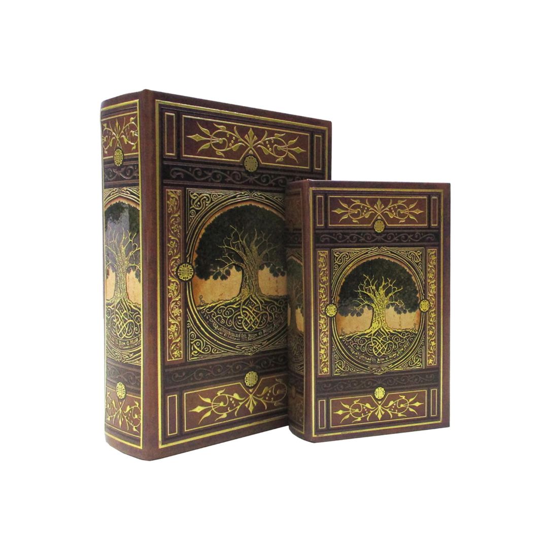 Book box set of 2 tree of life design