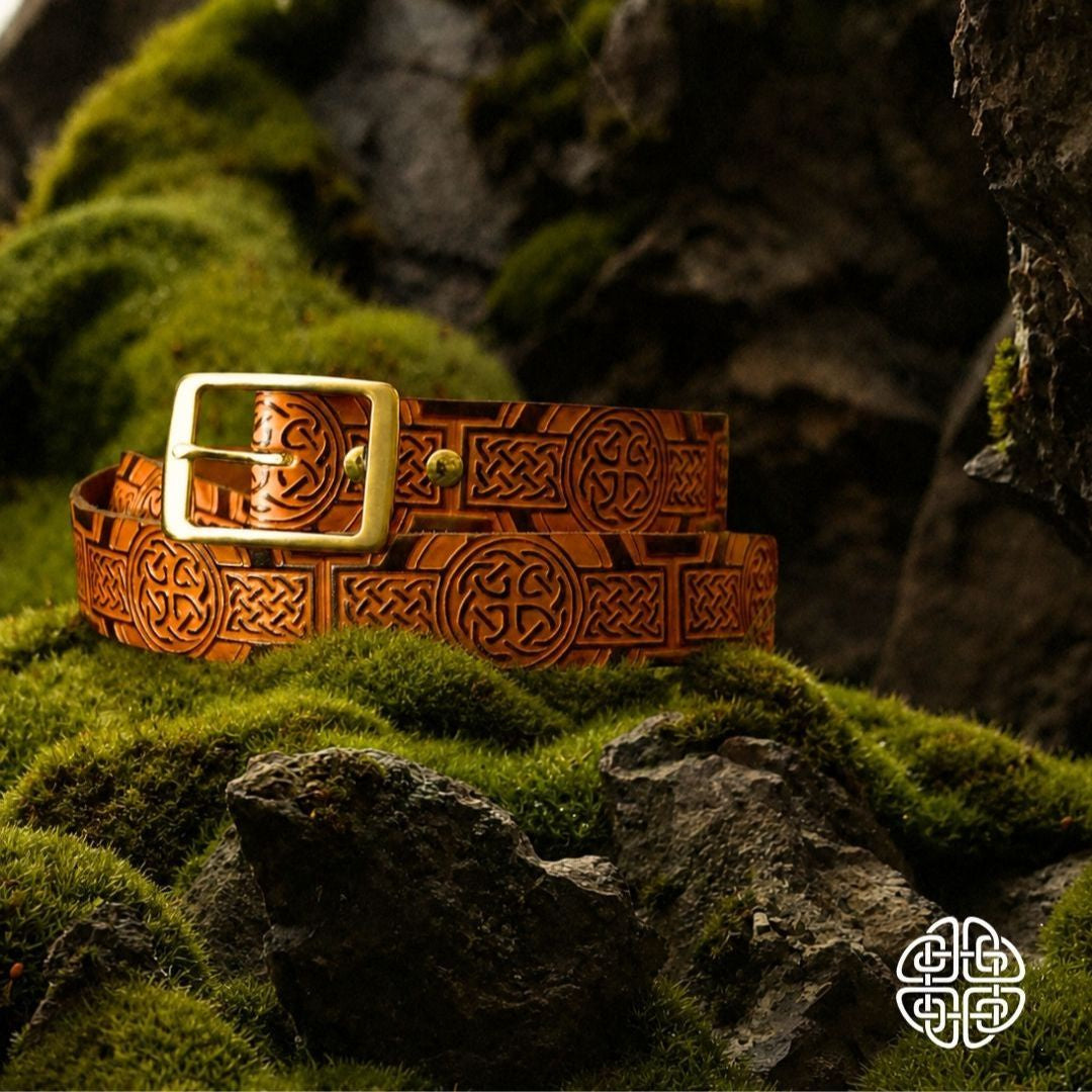 NZ Leather Belt - embossed design