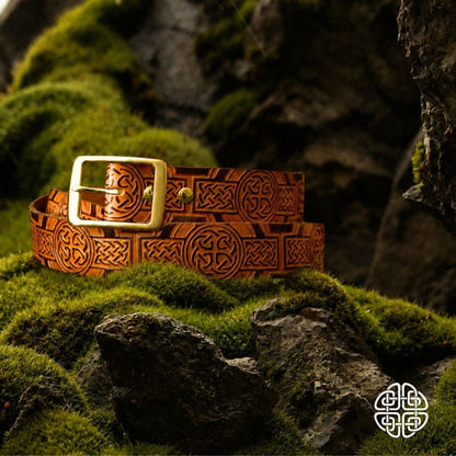 NZ Leather Belt - embossed design