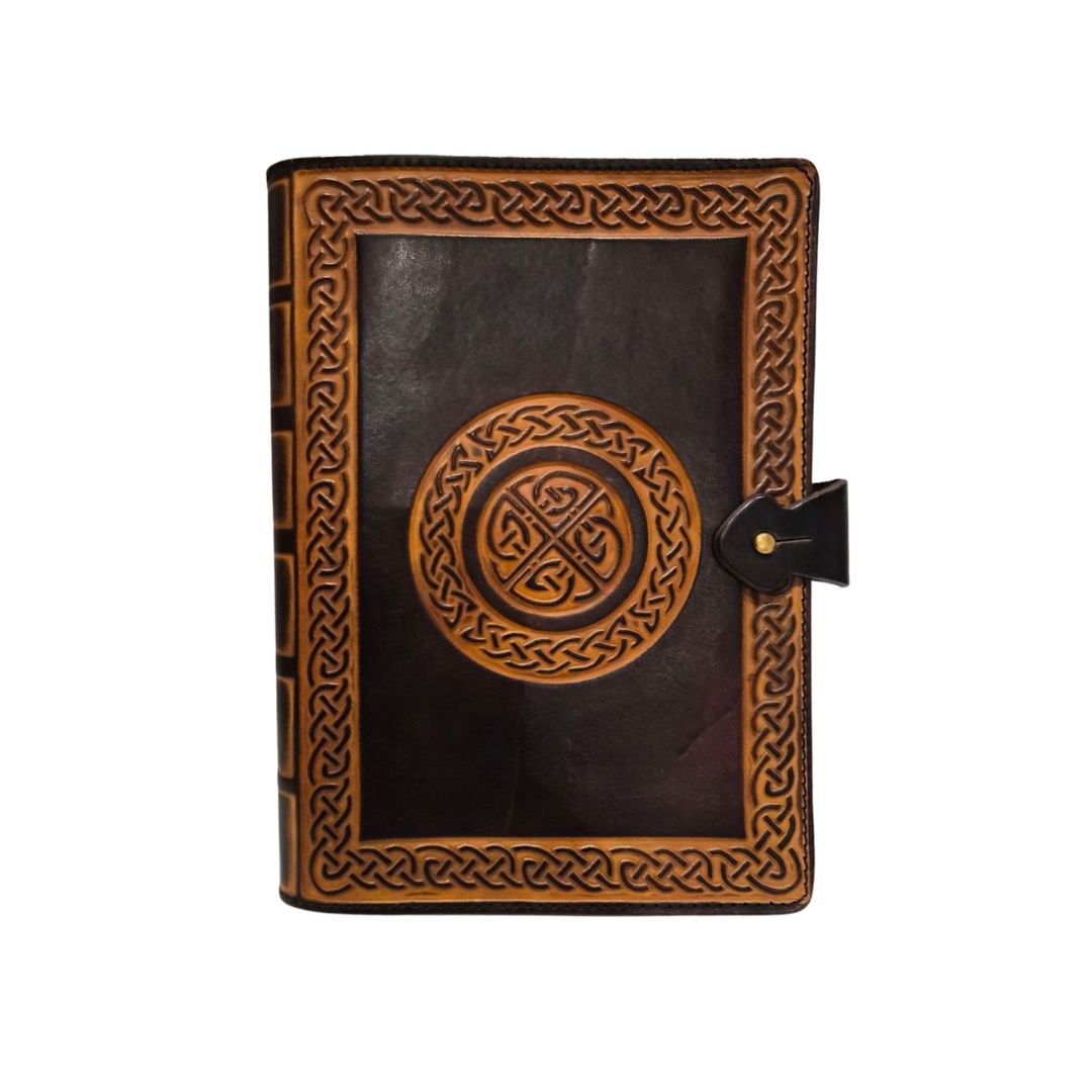 leather journal tan a5 celtic