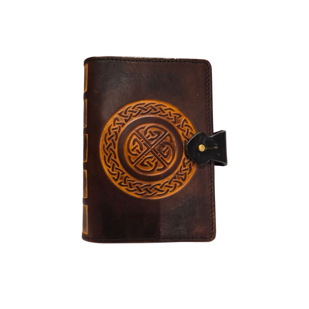 leather journal tan a6 celtic