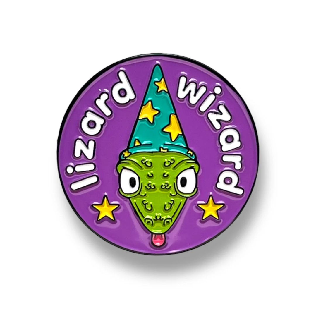 pepper raccoon pin aotearoa wild lizard wizard