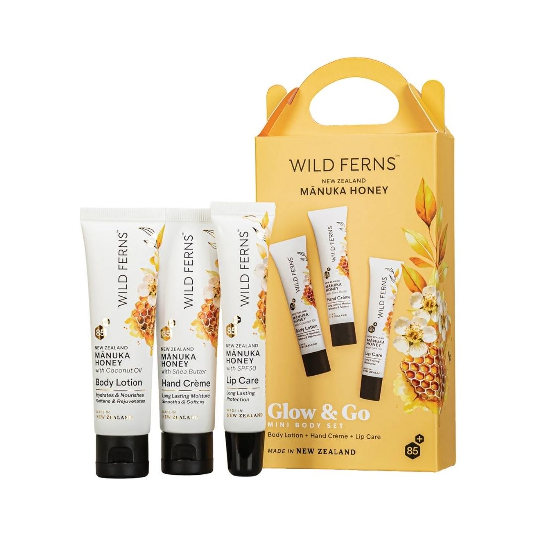 wild ferns manuka honey skincare giftset mini body