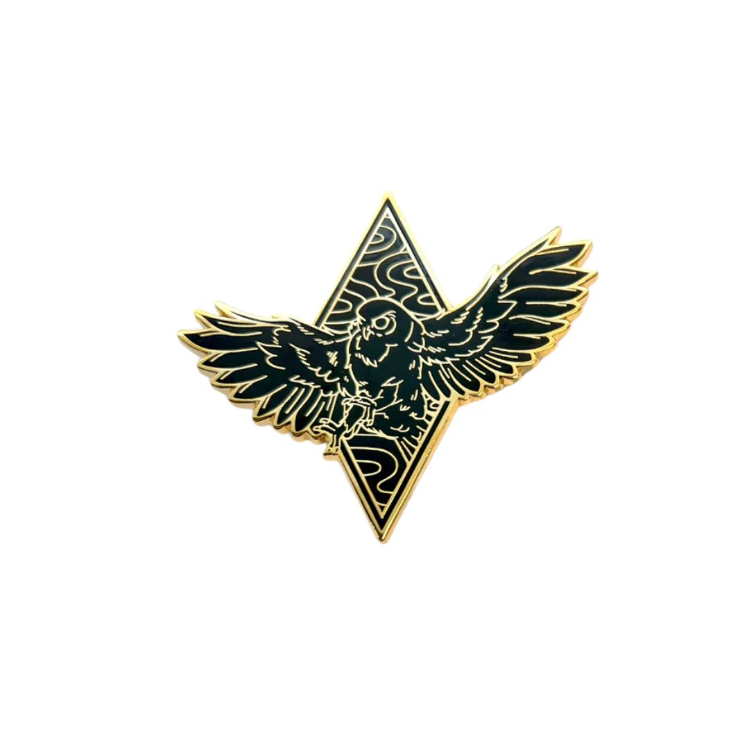 pepper raccoon pin aotearoa wild nocturnal ruru owl