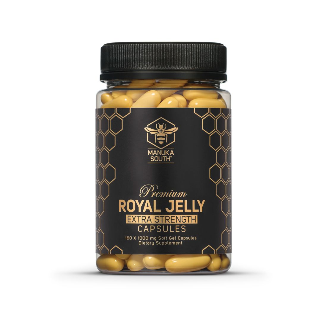 manuka south royal jelly capsules 160 x 1000mg extra strength