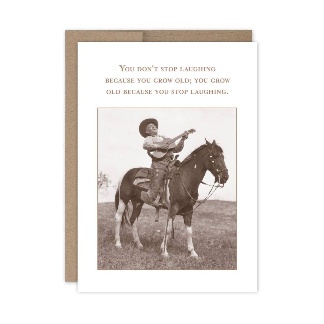 Shannon Martin Gift Greeting Card dont stop laughing