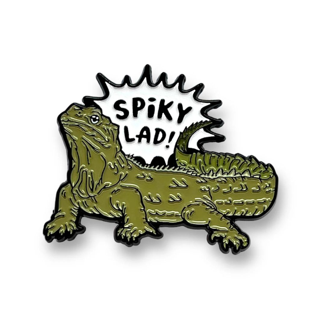 pepper raccoon pin aotearoa wild tuatara