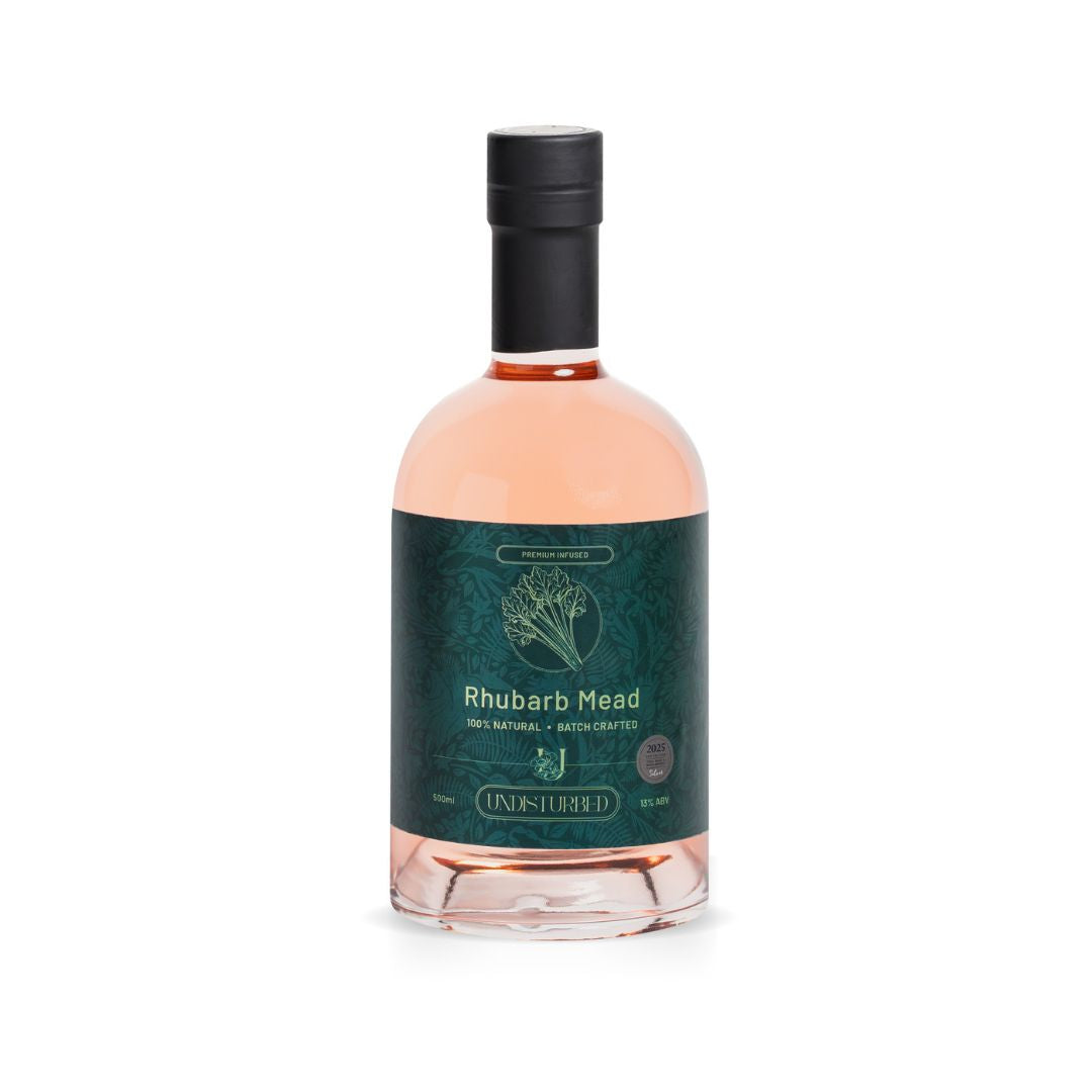 Undisturbed rhubarb mead rose 500ml 13ABV