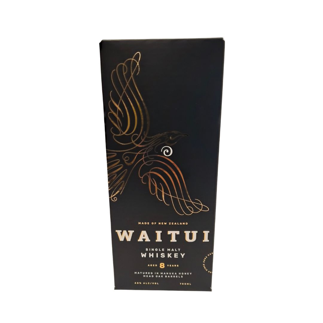 waitui new zealand single malt whiskey 700ml box