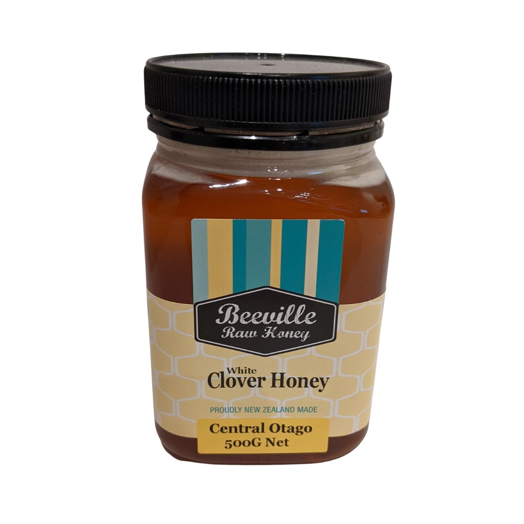 beeville liquid white clover honey 500g