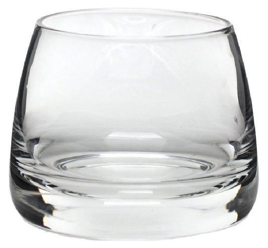 glass candleholder round 7.5cm