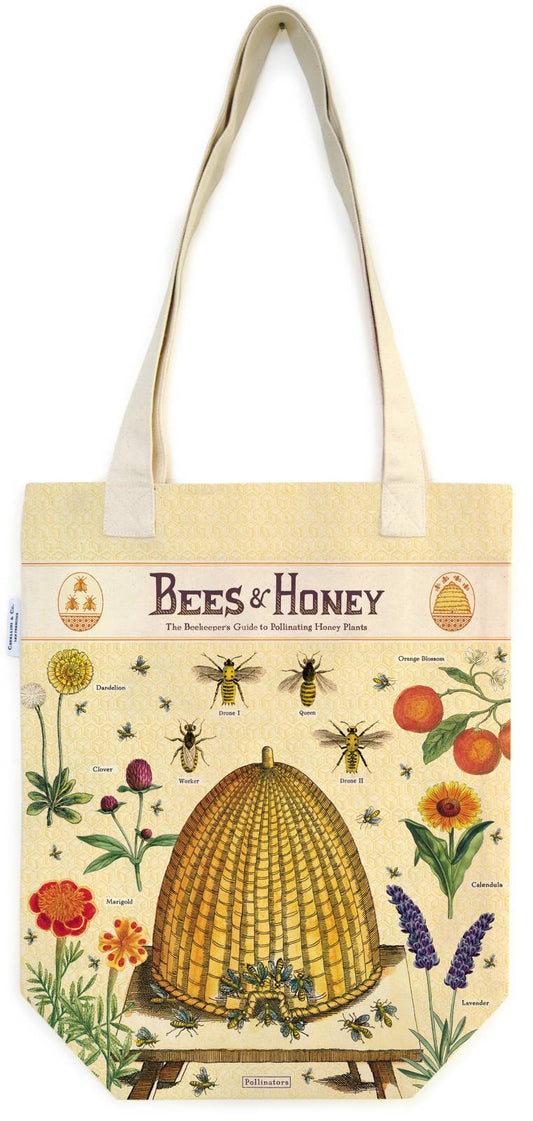 Cavallini Tote Bag Bees Honey