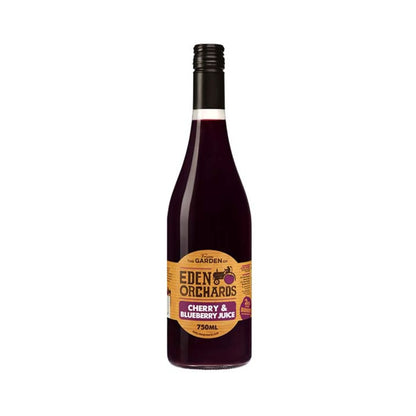 eden orchards pure cherry blueberry juice 750ml