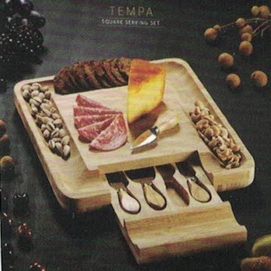 tempa fromagerie cheese board serving set