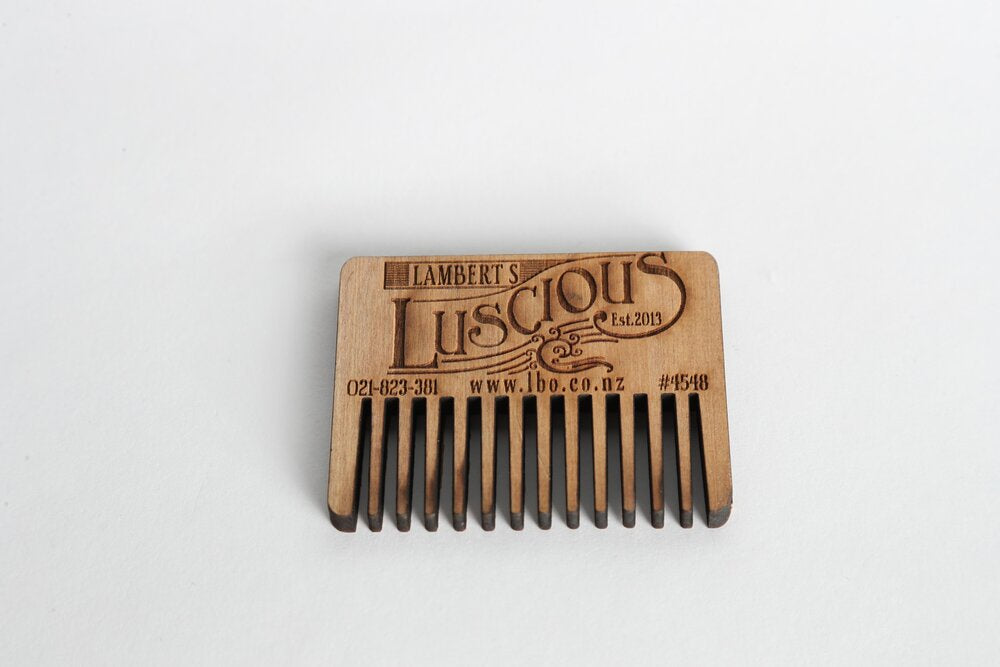 lamberts luscious rimu wooden beard comb